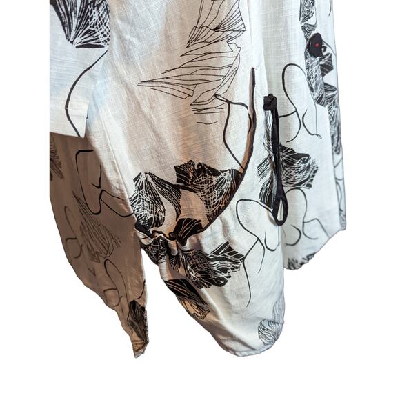 Parsley & Sage Women's Large Button Up Textured Smock Style Top - Picture 6 of 9